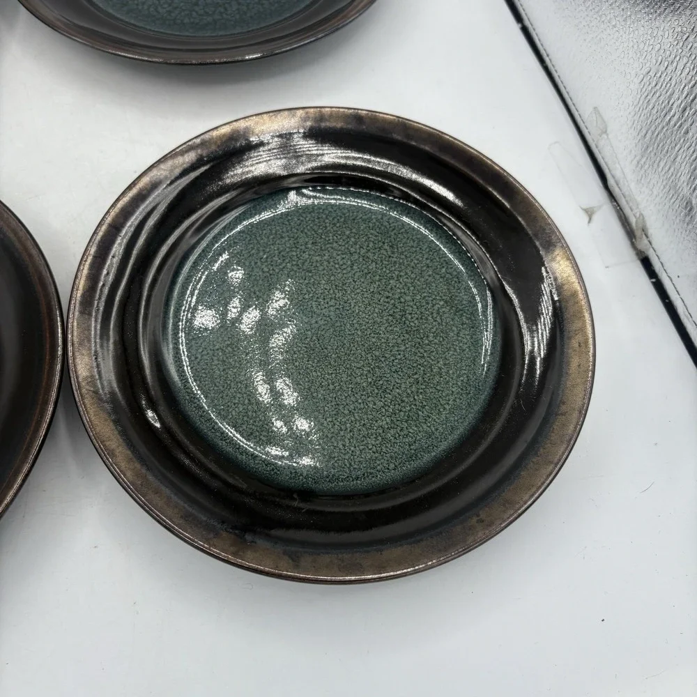 Mikasa Gourmet‎ Basics Salad Plates Jade Stoneware  8 5/8
